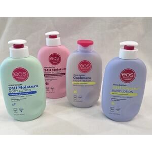 LOT OF 4 EOS-3 BODY LOTION'S 16 OZ. EACH. 1 Vanilla Cashmere Body Wash. All New